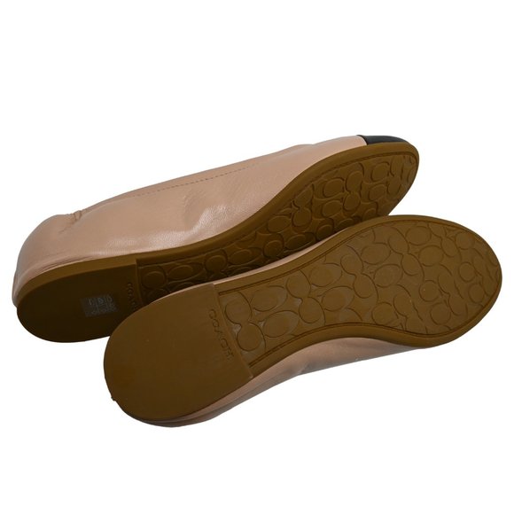COACH Women's BONNIE Leather Ballet - Picture 5 of 5